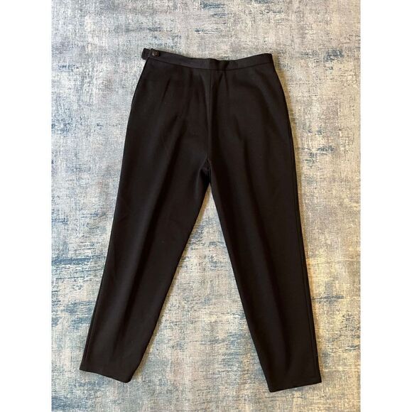 Vintage Sonia Rykiel Paris Black Wool High Rise Pants Approx Medium - Picture 2 of 7